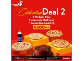 Kababjees Pizza Celebration Deal 2 For Rs.4500/-